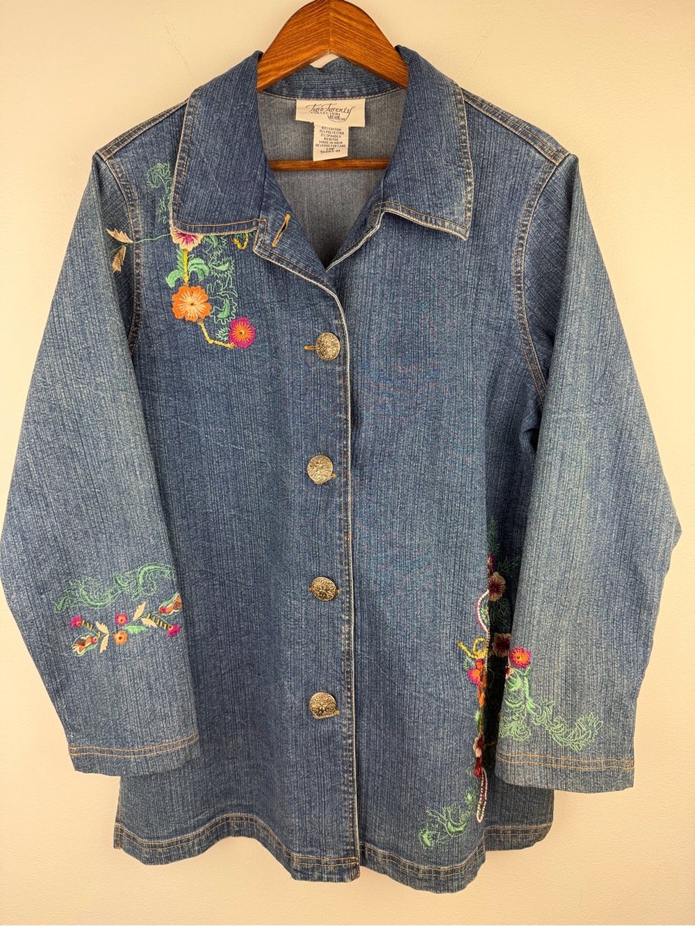 Vintage Two Twenty Blair Collection Embroidered Denim Jacket